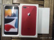  iPhone 8 plus紅色特別版 手機外殼無任何傷痕 容量64 g 5.5吋大螢幕 指紋辨識正常 靜音功能正常 H