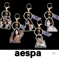 KPOP Aespa New Album Acrylic Keychain KARINA GISELLE WINTER NINGNING Bag Accessories
