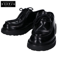 Prada 23AW 2EG419 Black Diapason Opaque Brushed Leather Shoes 8 1/2 [Used]