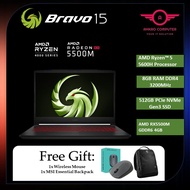 MSI Bravo 15 B5DD-213 15.6'' FHD Gaming Laptop ( Ryzen 5 5600H, 8GB, 512GB SSD, RX5500M 4GB, W11 )
