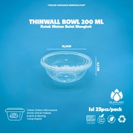 25set - Thinwall 200ml BOWL 200 ML round plastic container BOWL food container