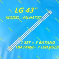 NEW 3PCS/SET 43LH570T 43LH511T LG 43" LED TV BACKLIGHT 43LH570 43LH511