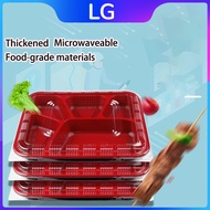 Ricebox Bento Disposable Box 3 And 4division Microwavable Food Container Thickened With lid