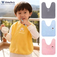 TIMEKEY Multifunctional Cartoon Baby Bibs Waterproof Saliva Towel Soft Skin-Friendly Toothbrush Wash