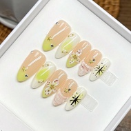 10 ชิ้น/แพ็ค, เล็บแหลมยาวสไตล์ยุโรปและอเมริกัน, เล็บปลอม>เล็บทำมือ เล็บทำมือที่บ้าน เล็บปลอมแบบกดติด