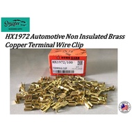 HX1972 Automotive Non Insulated Brass Copper Terminal Wire Clip