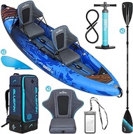 Bluefin Scout and Ranger Inflatable Kayak | Inflatable Canoe Alternative | Available in Two Sizes - Scout 1 Person Kayak and Ranger 2 Person Kayak