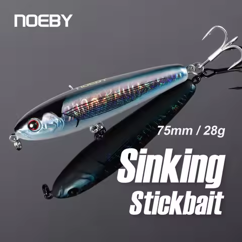 NOEBY 75S Sinking Pencil Fishing Lures 75mm 28g Long Casting Stickbait Wobblers Artificial Bait for 