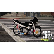 GTA V Mod Yamaha Rxz Catalyzer Black (AddOn/FiveM Ready/PC ONLY)