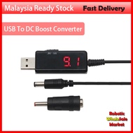USB To DC Boost Converter Cable 5V to 9V 12V Adjustable Voltage Volt Led Display Transformer DC Powe