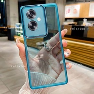 For Oppo A79 Casing For Oppo A 79 A79 OppoA79 5G 2023 Clear Square Plated Phone Case Fashion Couple 