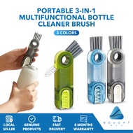 3-in-1 Multifunctional  Bottle Cleaner Brush For Home and Travel Use