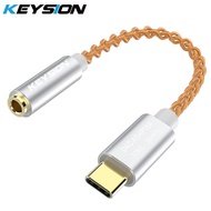 Keysion Hifi DAC Bộ khuếch đại cho tai nghe loại USB C đến 3.5mm giắc cắm tai nghe đầu chuyển âm tha