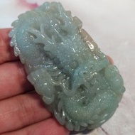 🐲五爪神龍🐲天然緬甸玉A貨翡翠 冰晴 手工精雕 龍行天下 五爪龍 玉牌玉墬掛件吊墬 現貨實拍限量優惠