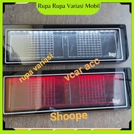 MERAH UNIVERSAL car license plate holder IZY brand white LED red brakebiru front + rear 46 cm toyota