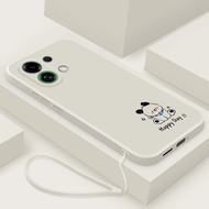 Oppo K13 Turbo Liquid Silicone Soft Case Womens Fashion Simple Personality Protective Cover Anti-fal