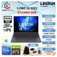 Laptop Lenovo Legion 5 Pro 16 RTX3060 i7 12700 32GB 2TB SSD 16" QHD