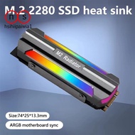 M.2 2280 SSD Heat Sink M.2 SSD SSD2280 Cooler ARGB Sync Lighting Effect M.2 Nvme Solid State Drive R