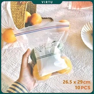 Ziplock Food Organizer Plastic Bags 26.5x29cm 10 PCS - ZW-58