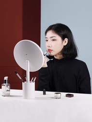 筆筒化妝鏡 美顏鏡 補光燈 多功能收納燈