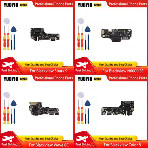 100% New USB Plug Port Charge Board For Blackview Shark 9 N6000 SE Wave 8C Color 8 Pilot 2 Perfect R