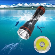 Diving Flashlight Rechargeable Strong Light Waterproof Outdoor Small Underwater Professional Night D
