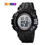 多功能運動電子手錶【黑色白機】