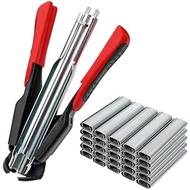 Hog Ring Pliers Kit with 2500pcs Nail,Spring Loaded C7 Hog Ring Gun Manual Fastening Clamp Tool for 