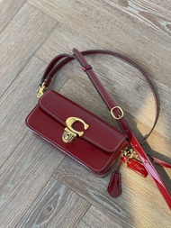 Coach / CE331 CE761 / Burgundy Patent Studio Baguette Small Shoulder Bag