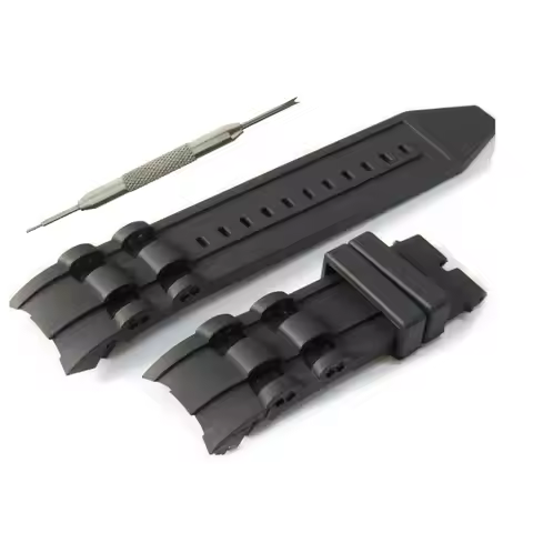 26mm Black Rubber Watch Bnad Strap for INVICTA Pro Diver 6977-6978-6981-6983-6986-6991-699617566-178
