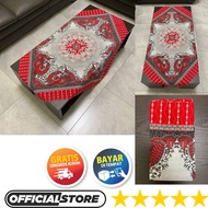 Taplak Meja Ruang Tamu Makan Persegi Empat Kotak Panjang Motif Kain Batik Tradisional Katun Ukuran 1