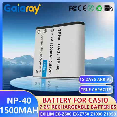1-4Pcs NP-40 CNP-40 Rechargeable Li-ion Battery for Casio Exilim EX-Z600 EX-Z750 Z1000 Z1050 Z1080 F