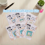 Farewell Gift | Cute Thank You Card + Screen Cleaner Sticker | Small Gift for Colleague / Friend