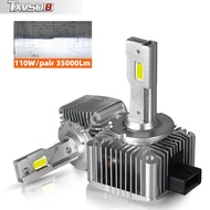 TXVSO8ไม่มีข้อผิดพลาด Canbus 1คู่ D2S D4S ไฟ LED D1S D3S หลอดไฟ LED D5S ไฟหน้ารถมอเตอร์ไซค์แบบ LED D