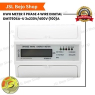 KWH Meter 3 Phase 4 Wire Digital DM1750SA-U 3x230V/400V 10(100)A Din-Rail