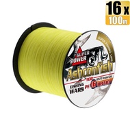 Ashconfish 16 sợi sợi PE câu cá bện dòng X16 Bím Tóc dây câu phụ kiện câu cá dụng cụ buộc