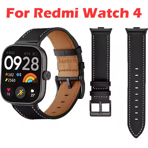 Vintage Strap For Redmi Watch 4 Watchband Leather Bracelet For Redmi Watch 4 Wristband Correa Replac