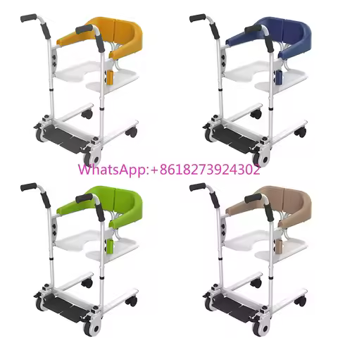 Hot Selling Transfer Lift Portable Patient Lifter Hoist Commode Chair for Elderly