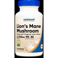 Nutricost Organic Lion's Mane Mushroom 90 Vegan Capsules 2100mg lion mane