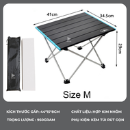 Bàn Ghế Xếp Cắm Trại Bàn Nhôm Gấp Gọn Dã Ngoại Cắm Trại Cafe Thư Giãn Ngoài Trời Hợp Kim Nhôm Đủ Siz