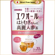 Orihiro Equol with Job's Tears Korean Ginseng Tea 2g×20 bags, Caffeine-Free, Equol, Job's Tears, Tra