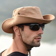 Men Bucket Hats For Men Women Summer Hiking Hat Breathable Cowboy Hat Outdoor Sun Hats Anti UV Male Fisherman Hat Caps Black