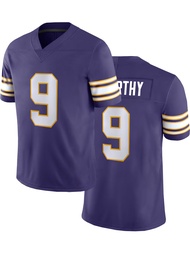 Mens Minnesota Vikings J.J. Mccarthy Purple 2Nd Alternate Player Game Jersey #9 Training Jersey Foot