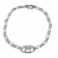 Excellent condition ◇ TIFFANY&Co. Tiffany 1837 Medium Double Lock AG925 Bracelet Silver Accessory We