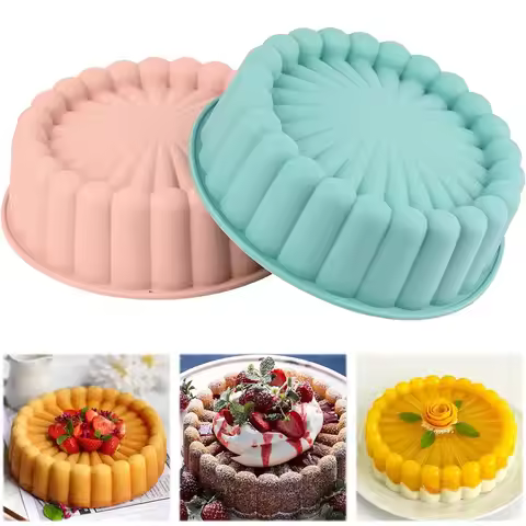 2PCS Cake Pan Round Cake Pan Non-Stick Silicone Mold Cheesecake Wedding Birthday Party Chocolate Cak