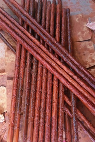 Zitan Wood Martial Arts Cudgel Taoist Civilized Dragon Plaything Tai Chi Cudgel Gift 120cm Long for