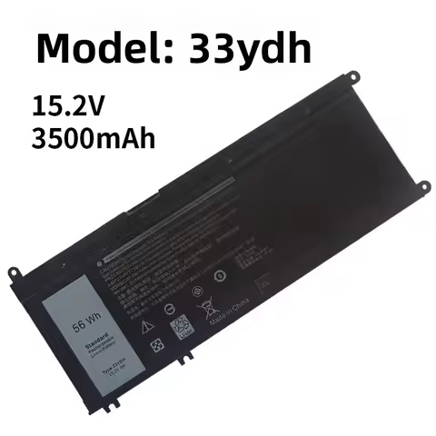 Suitable for Dell 33YDH G3-3579 3779 G5-5587 7580 7778 7577 Laptop Battery