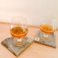 玩柅 潑墨石紋 • 水泥型格杯墊 酒杯墊 whisky 吸水