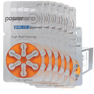 60 Chiếc Pin Máy Trợ Thính Powerone Accu 13 Zinc Air P13 Cho BTE ITE