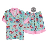 Josilins ชุดนอน ผู้หญิง ลิขสิทธิ์ Disney Princess คอลเลคชัน Little Mermaid Classic ฟรีไซส์ และ XL ผ้